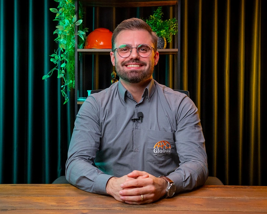 Guilherme Milani Lorscheider, sócio-proprietário da Global Segurança em Máquinas